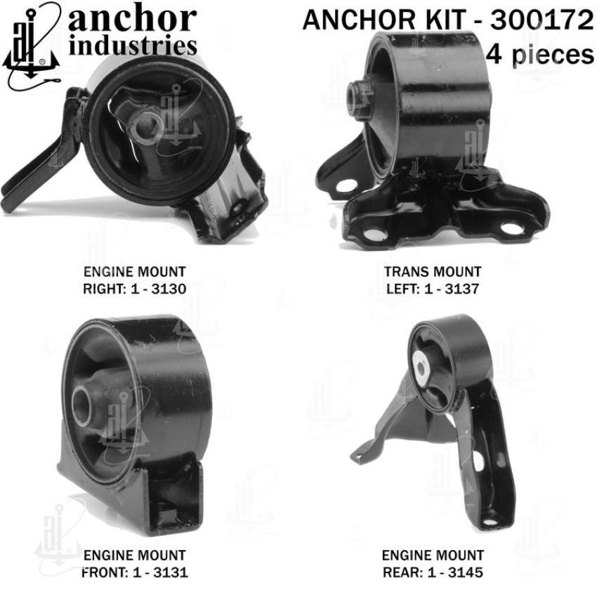 ANCHOR MOUNTS 300172 ENGINE MNT KIT