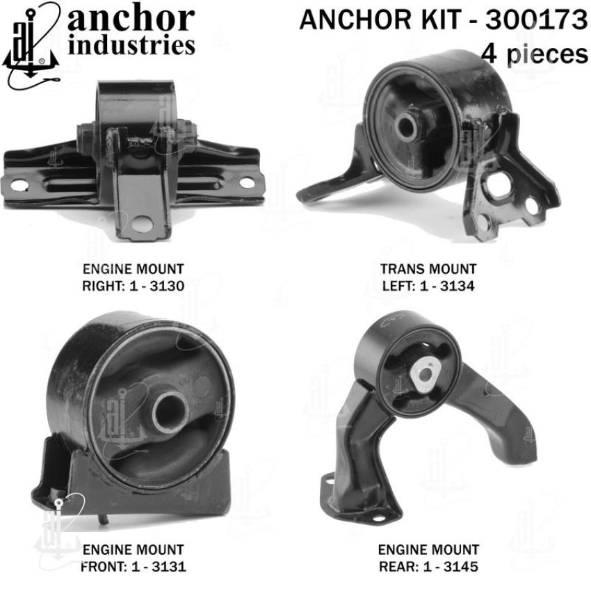 ANCHOR MOUNTS 300173 ENGINE MNT KIT