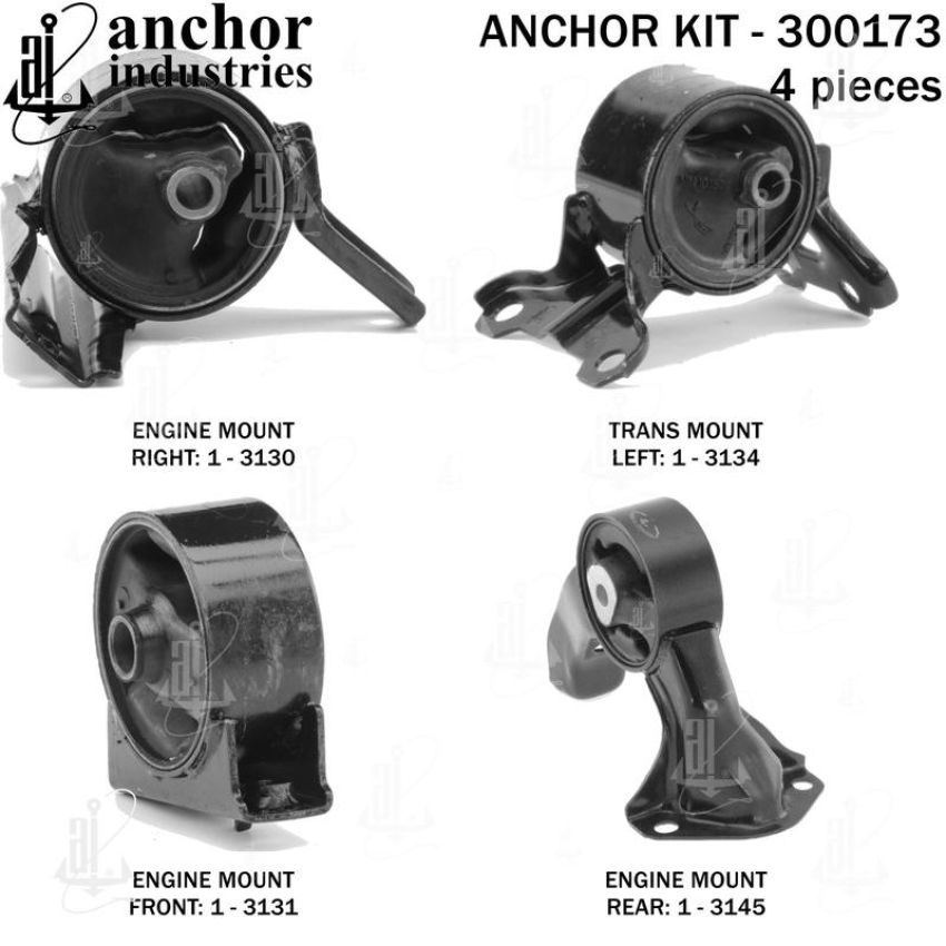 ANCHOR MOUNTS 300173 ENGINE MNT KIT