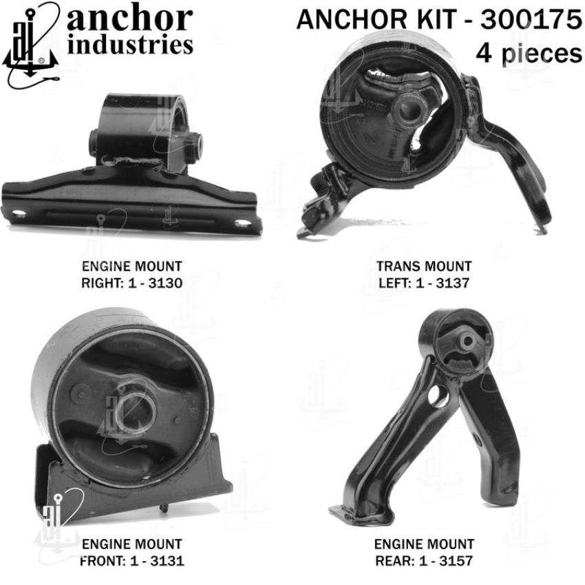 ANCHOR MOUNTS 300175 ENGINE MNT KIT