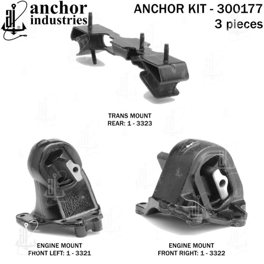 ANCHOR MOUNTS 300177 ENGINE MNT KIT