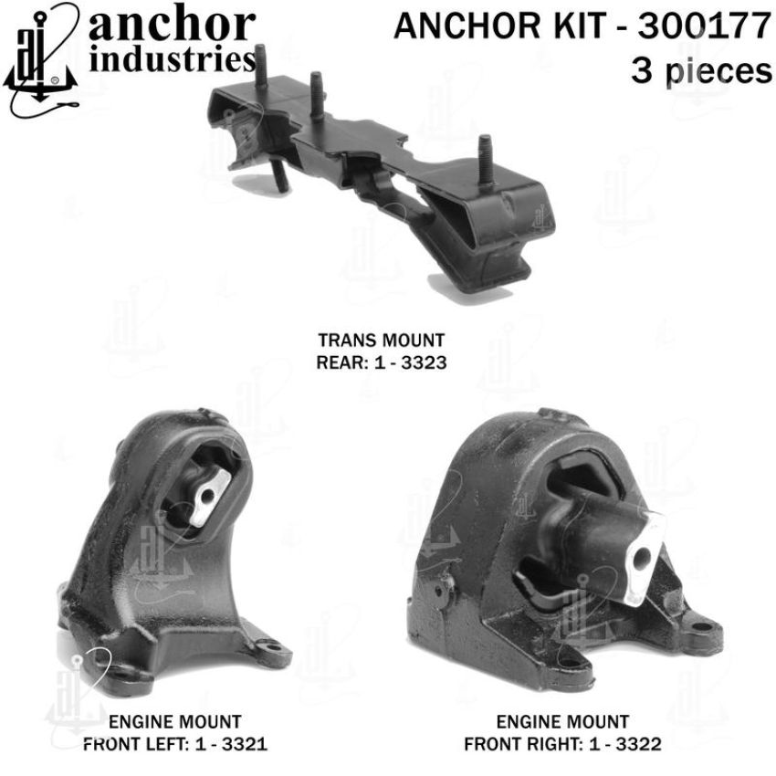 ANCHOR MOUNTS 300177 ENGINE MNT KIT