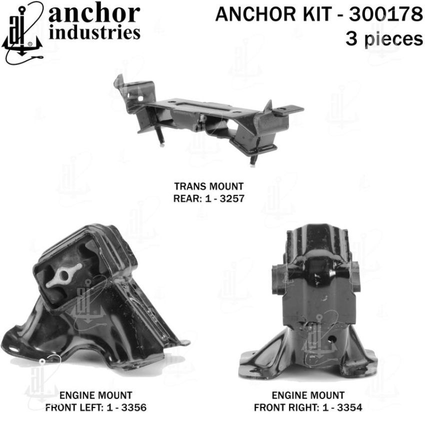 ANCHOR MOUNTS 300178 ENGINE MNT KIT