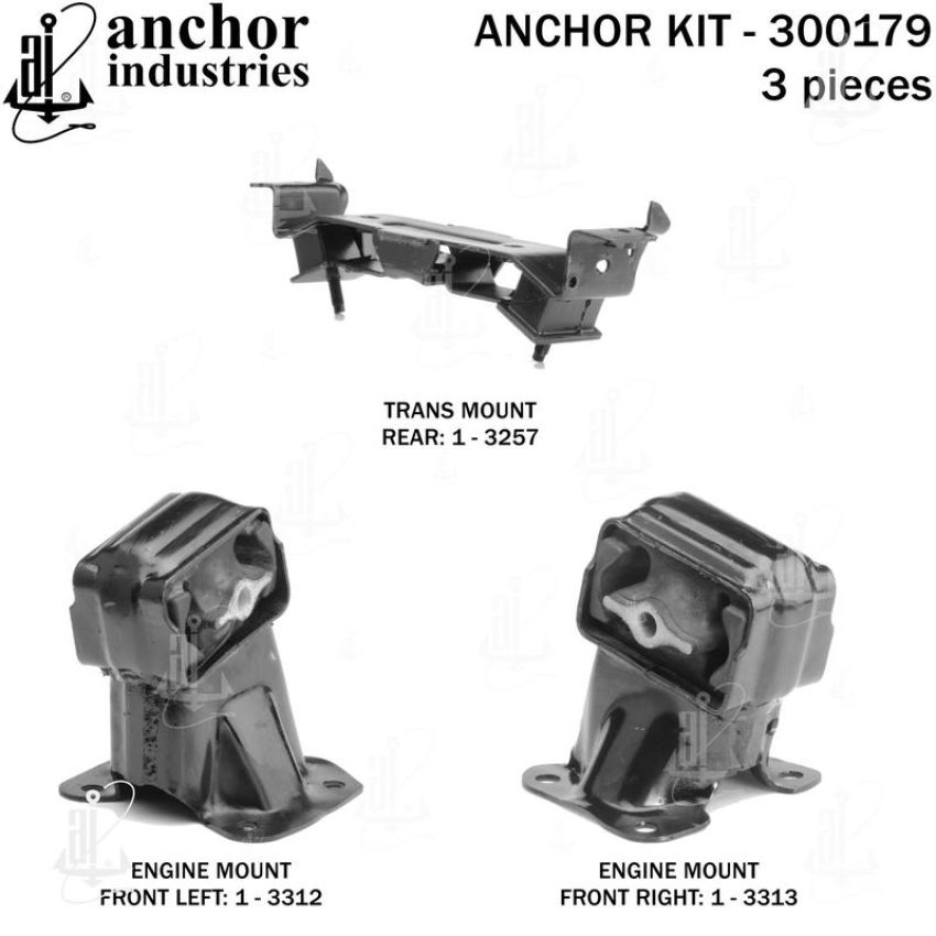 ANCHOR MOUNTS 300179 ENGINE MNT KIT