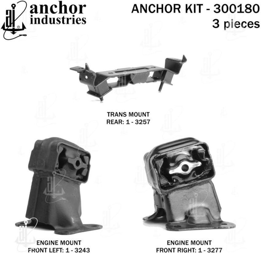 ANCHOR MOUNTS 300180 ENGINE MNT KIT