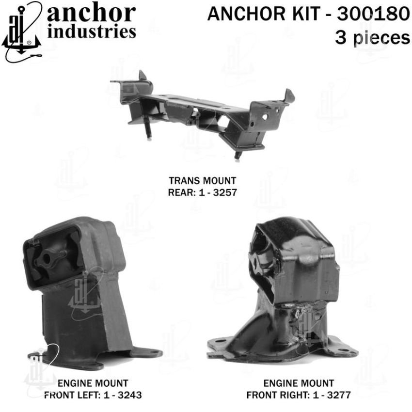 ANCHOR MOUNTS 300180 ENGINE MNT KIT