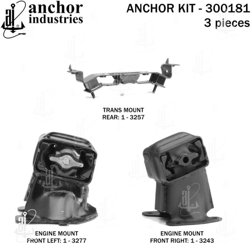 ANCHOR MOUNTS 300181 ENGINE MNT KIT