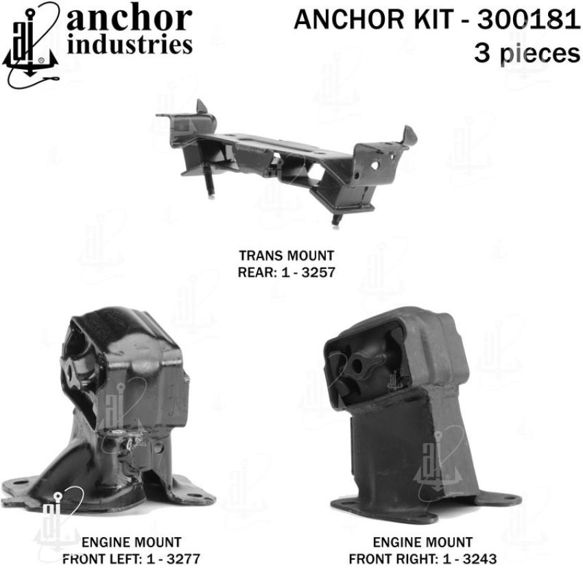 ANCHOR MOUNTS 300181 ENGINE MNT KIT