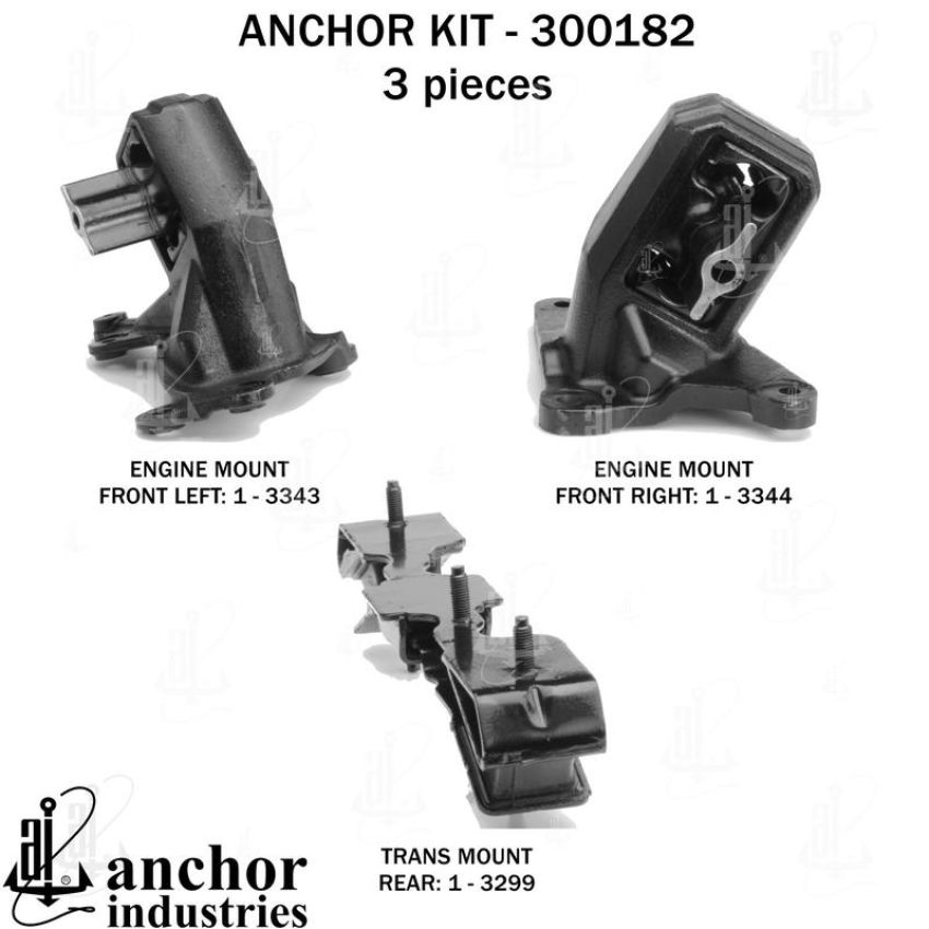 ANCHOR MOUNTS 300182 ENGINE MNT KIT