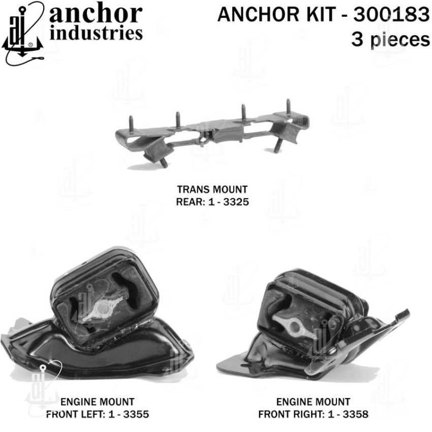 ANCHOR MOUNTS 300183 ENGINE MNT KIT