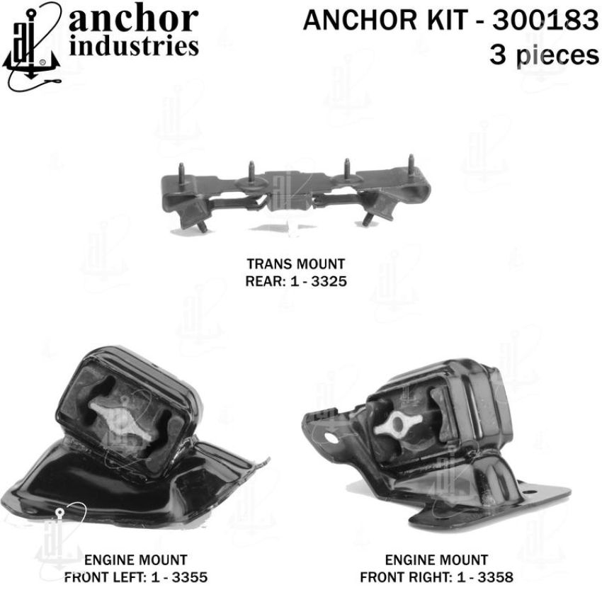 ANCHOR MOUNTS 300183 ENGINE MNT KIT