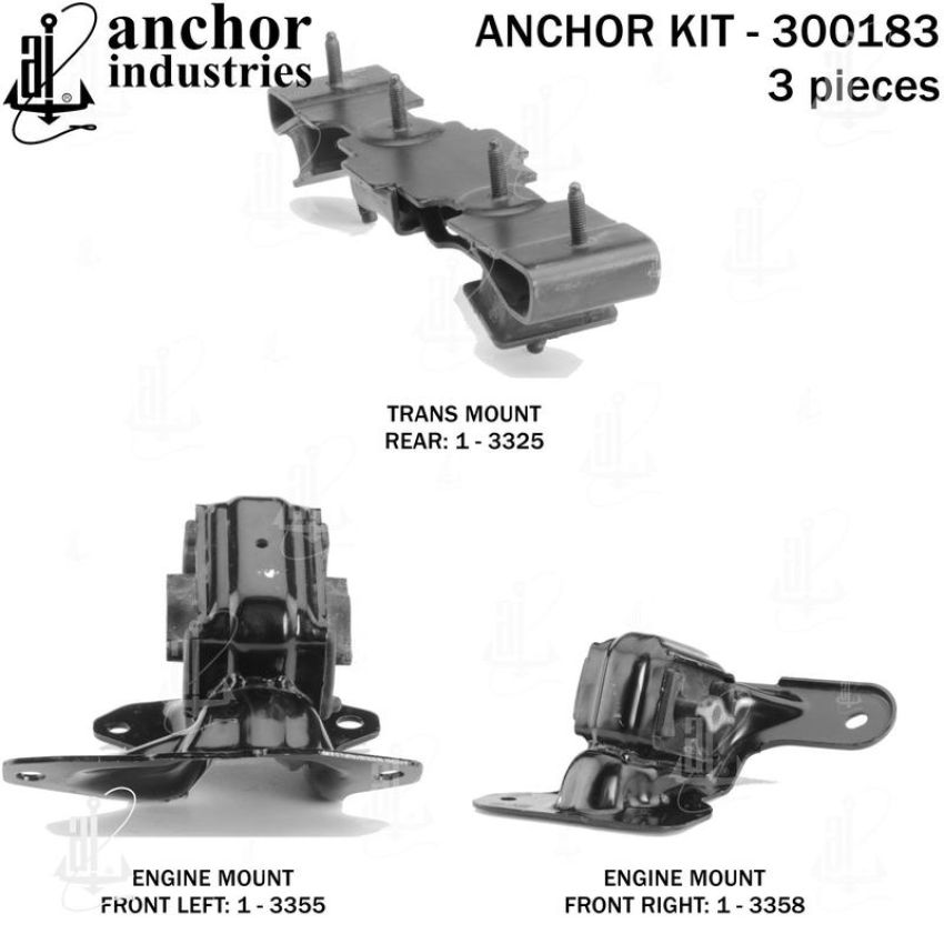 ANCHOR MOUNTS 300183 ENGINE MNT KIT