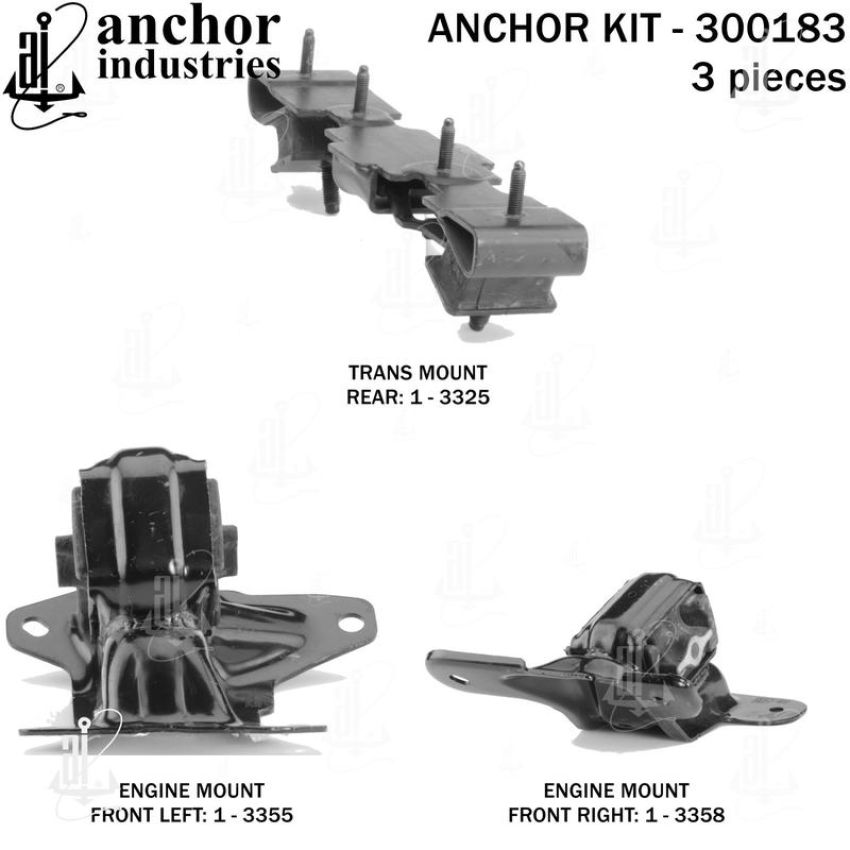 ANCHOR MOUNTS 300183 ENGINE MNT KIT