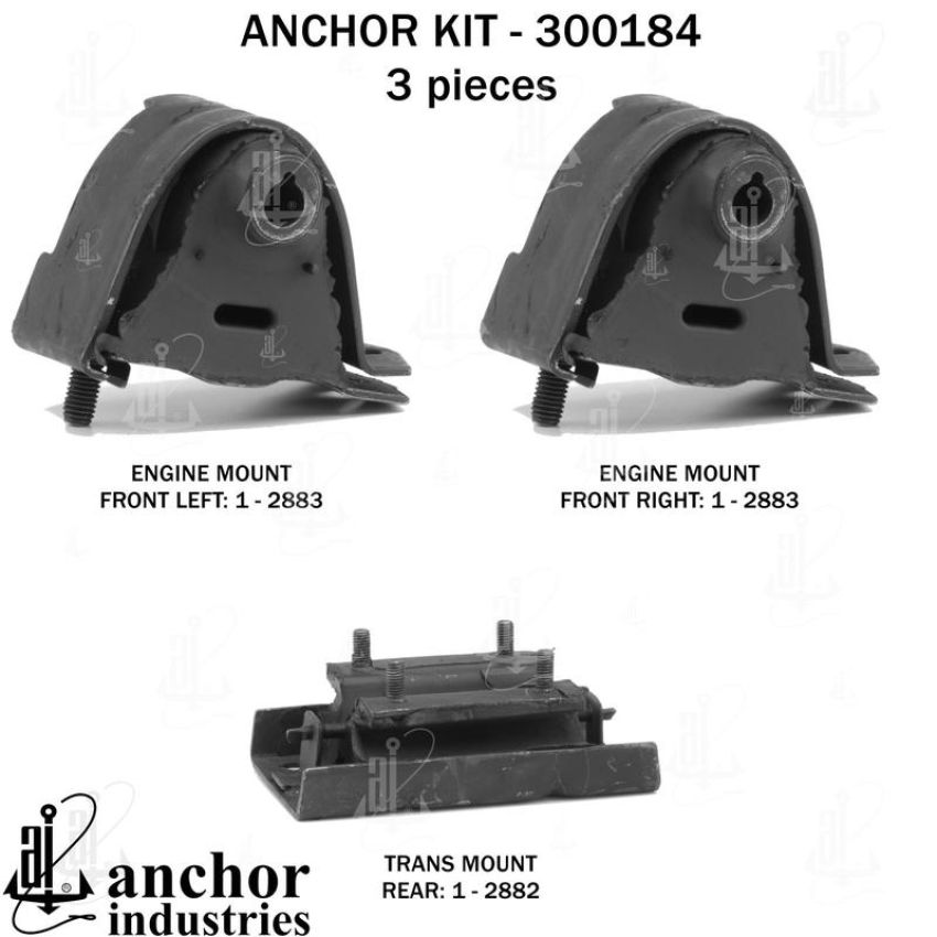 ANCHOR MOUNTS 300184 ENGINE MNT KIT