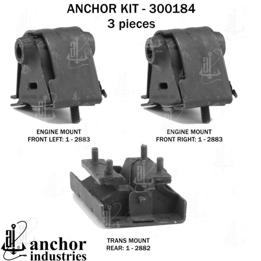 ANCHOR MOUNTS 300184 ENGINE MNT KIT