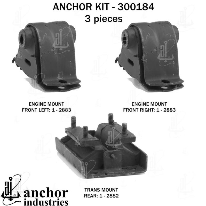 ANCHOR MOUNTS 300184 ENGINE MNT KIT