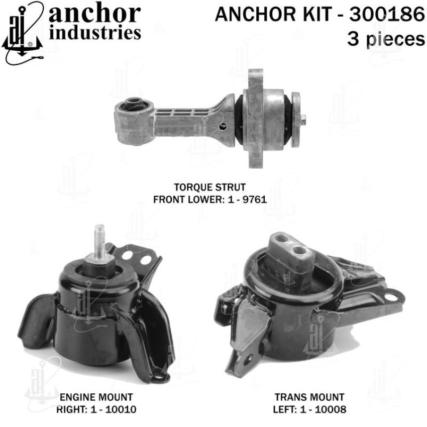 ANCHOR MOUNTS 300186 ENGINE MNT KIT