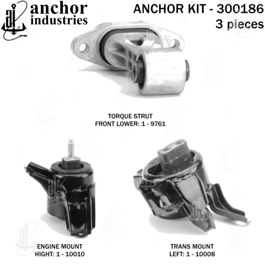 ANCHOR MOUNTS 300186 ENGINE MNT KIT