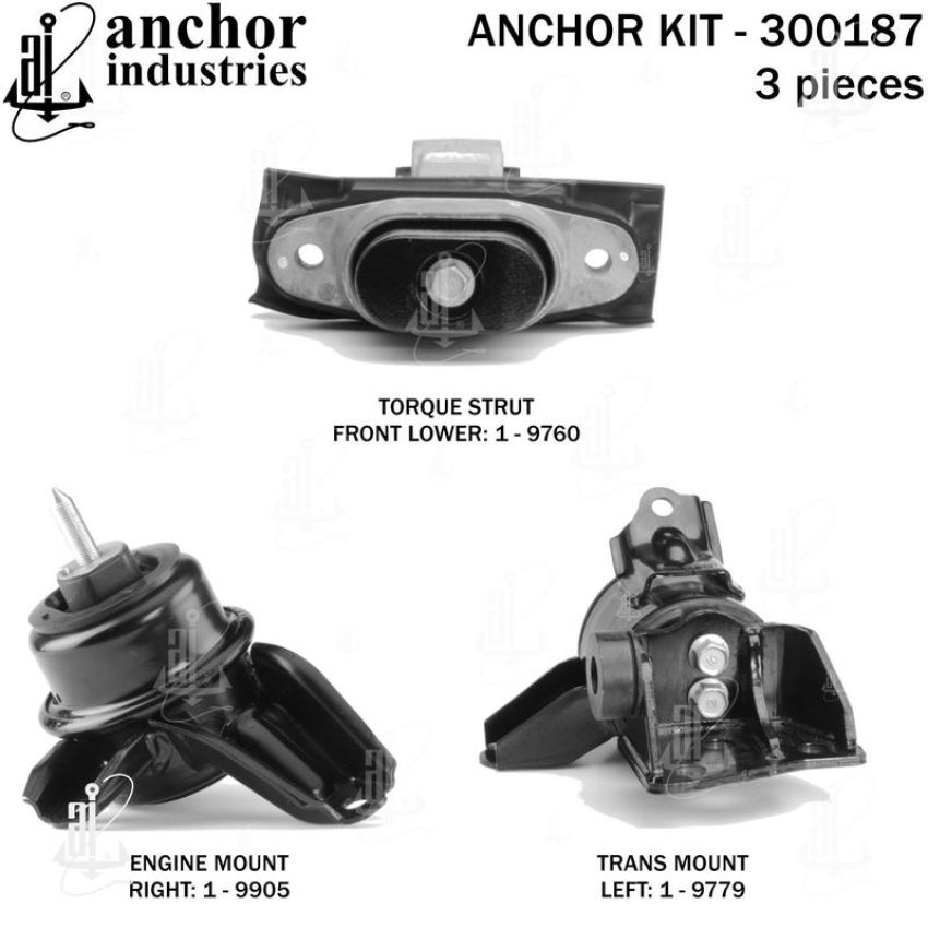 ANCHOR MOUNTS 300187 ENGINE MNT KIT