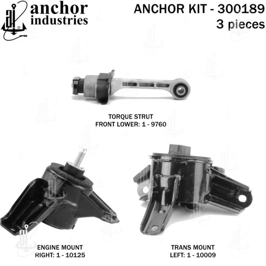 ANCHOR MOUNTS 300189 ENGINE MNT KIT