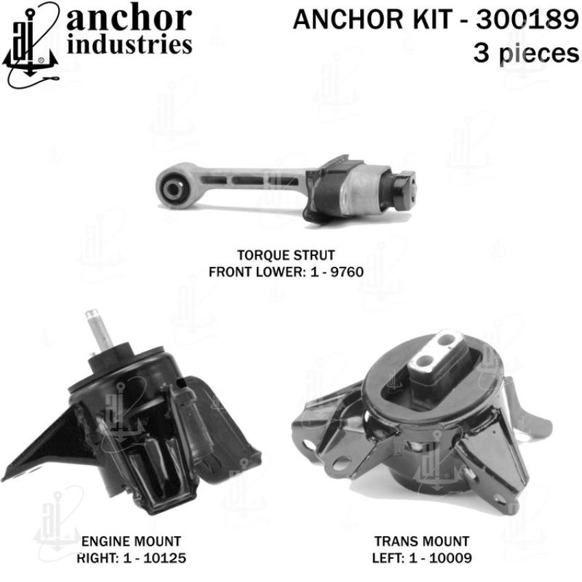 ANCHOR MOUNTS 300189 ENGINE MNT KIT