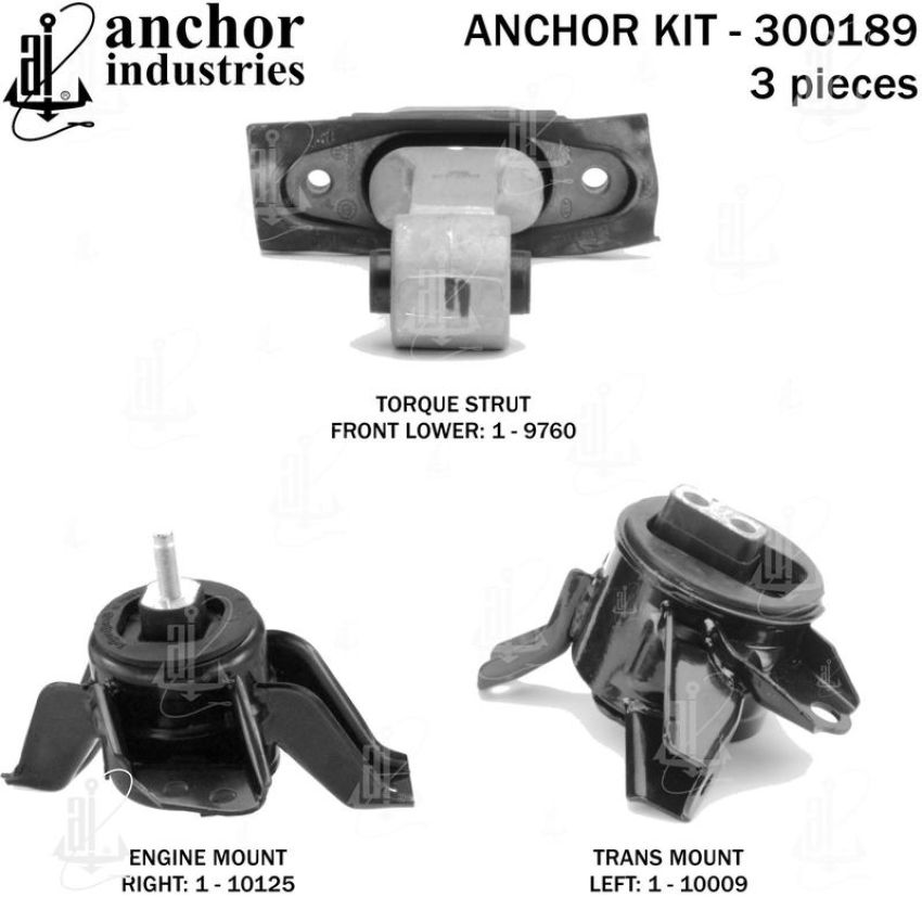 ANCHOR MOUNTS 300189 ENGINE MNT KIT