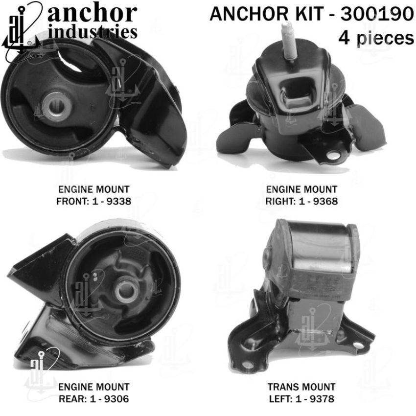 ANCHOR MOUNTS 300190 ENGINE MNT KIT