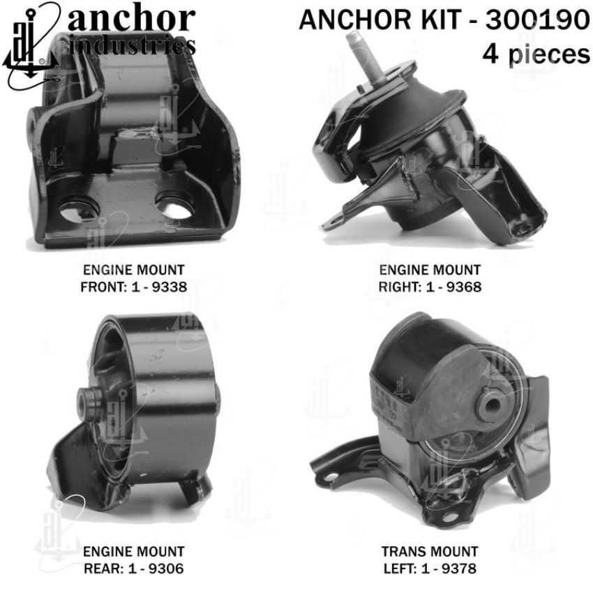 ANCHOR MOUNTS 300190 ENGINE MNT KIT