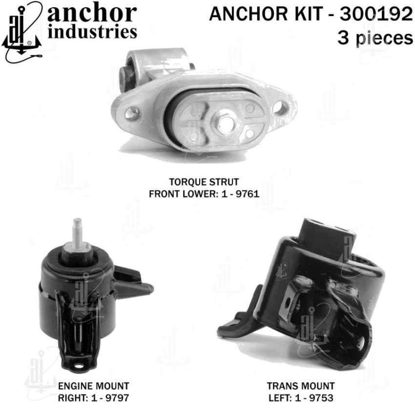 ANCHOR MOUNTS 300192 ENGINE MNT KIT
