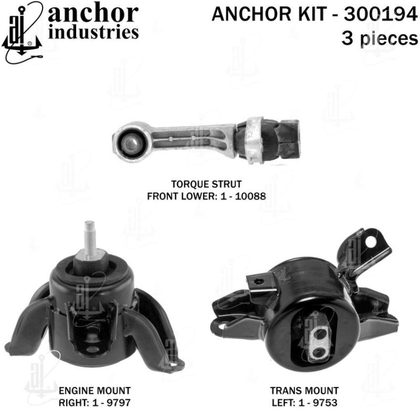 ANCHOR MOUNTS 300194 ENGINE MNT KIT