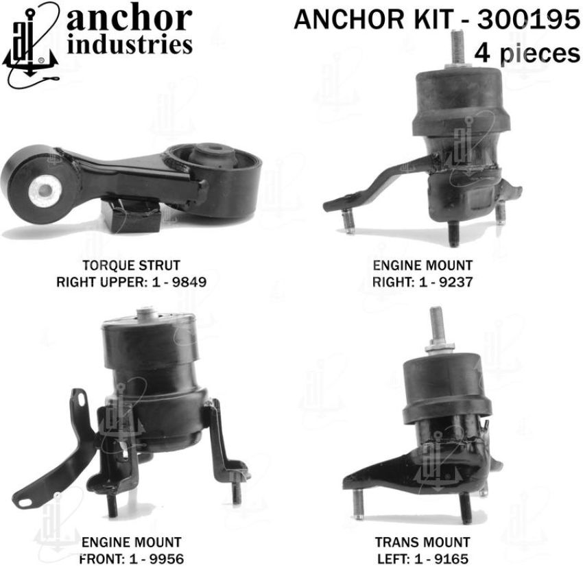 ANCHOR MOUNTS 300195 ENGINE MNT KIT