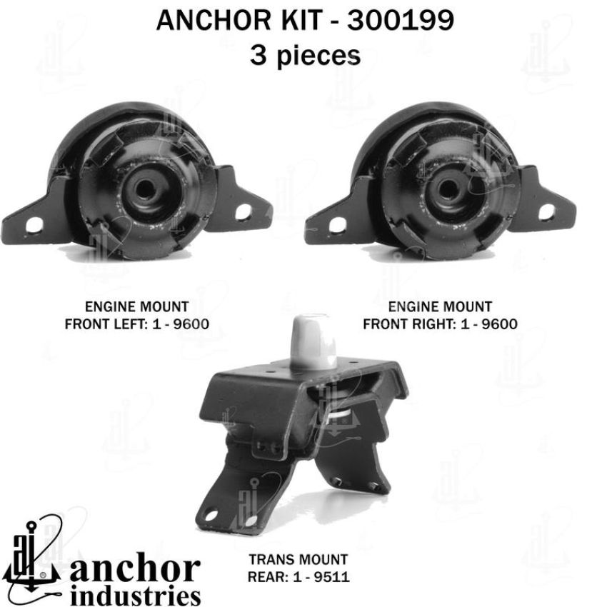 ANCHOR MOUNTS 300199 ENGINE MNT KIT