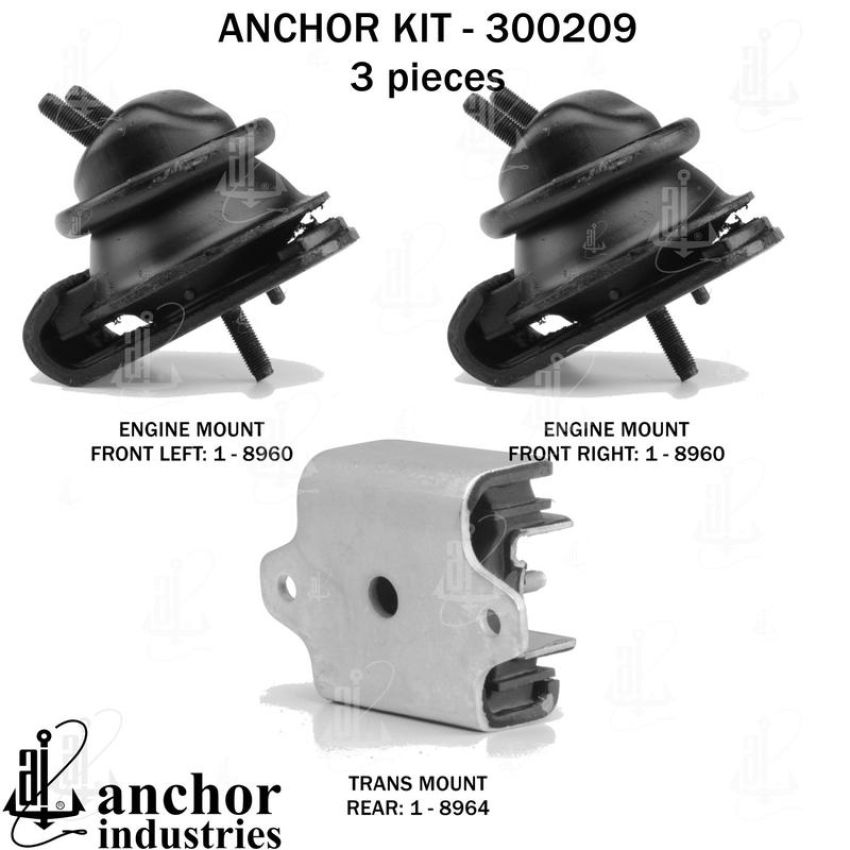 ANCHOR MOUNTS 300209 ENGINE MNT KIT