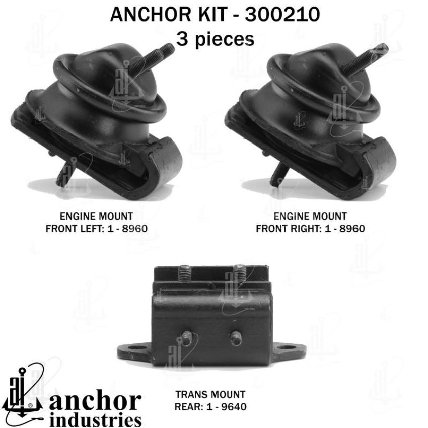 ANCHOR MOUNTS 300210 ENGINE MNT KIT