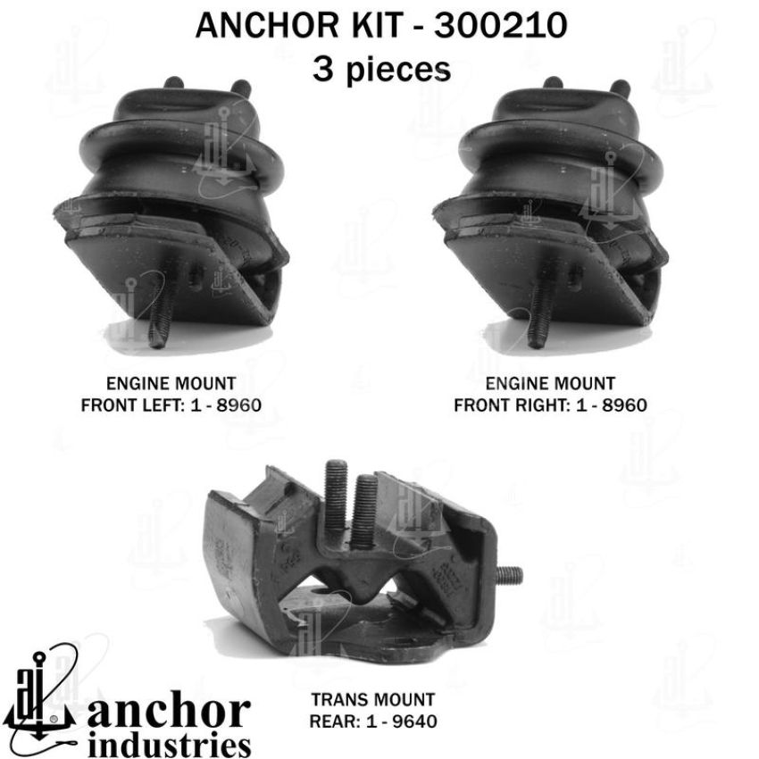 ANCHOR MOUNTS 300210 ENGINE MNT KIT