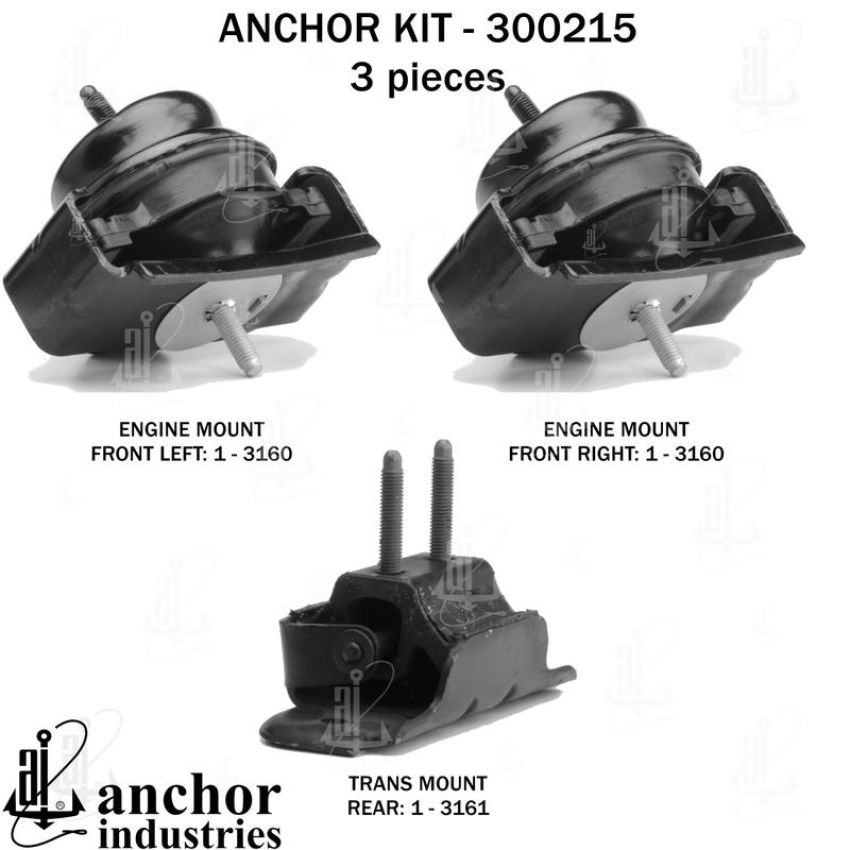 ANCHOR MOUNTS 300215 ENGINE MNT KIT