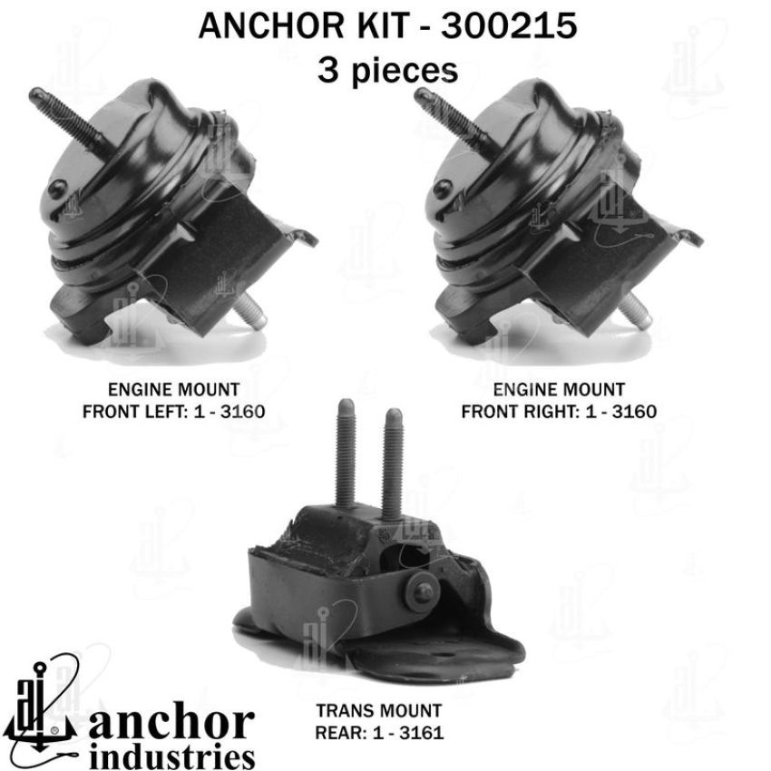 ANCHOR MOUNTS 300215 ENGINE MNT KIT