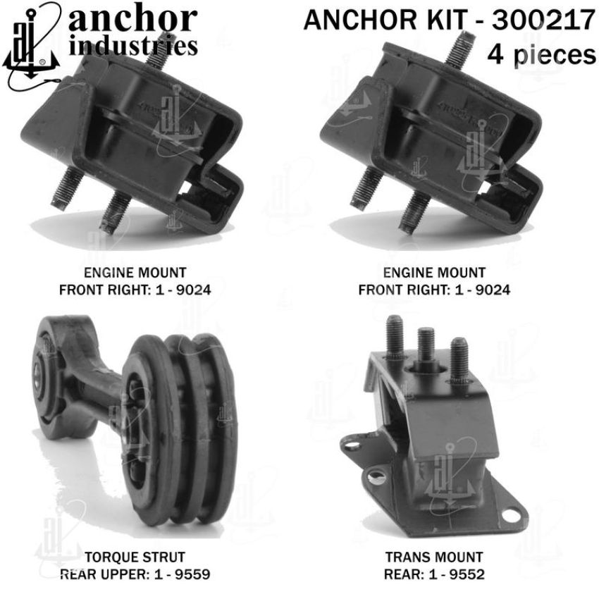 ANCHOR MOUNTS 300217 ENGINE MNT KIT