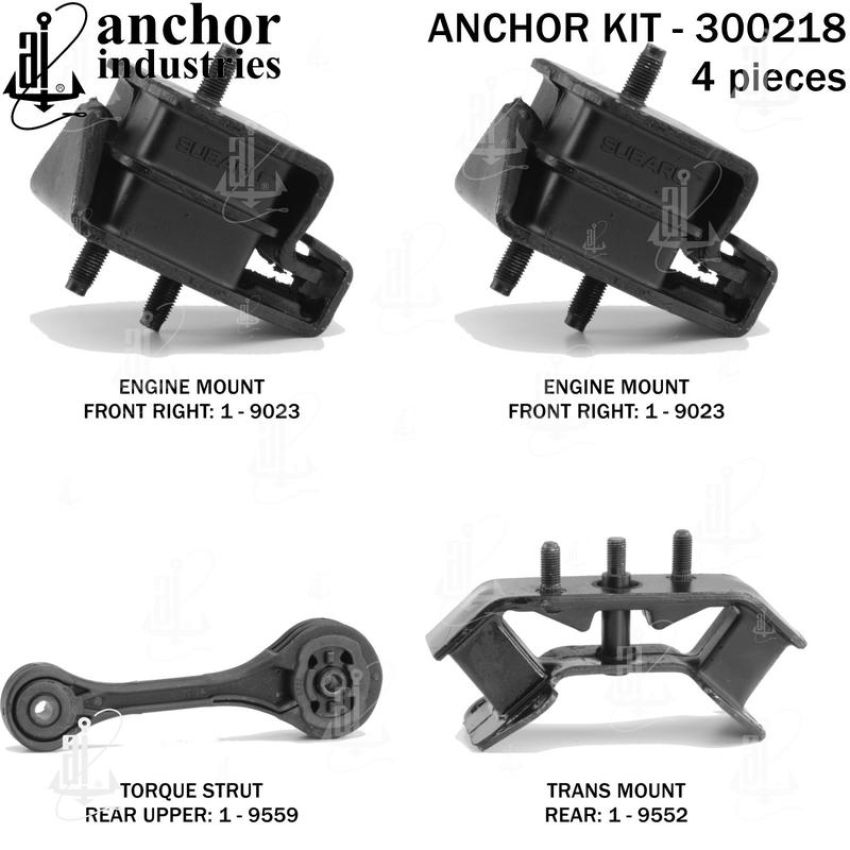 ANCHOR MOUNTS 300218 ENGINE MNT KIT