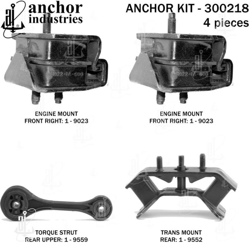 ANCHOR MOUNTS 300218 ENGINE MNT KIT