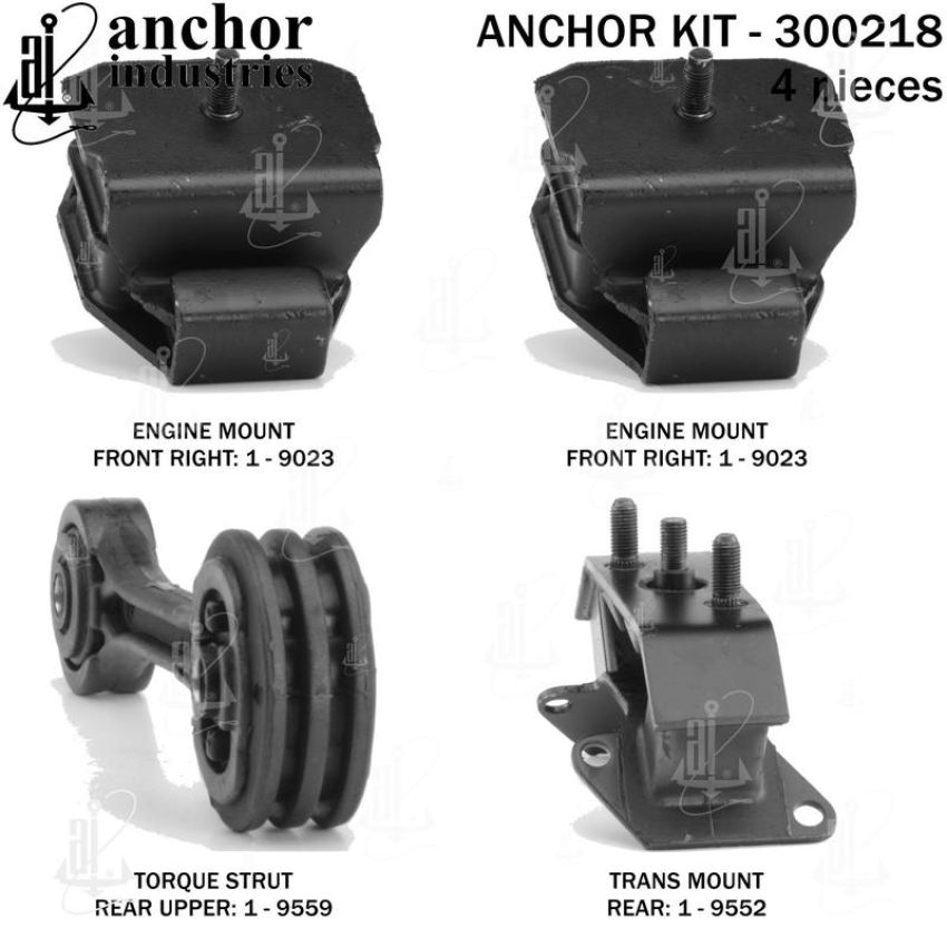 ANCHOR MOUNTS 300218 ENGINE MNT KIT