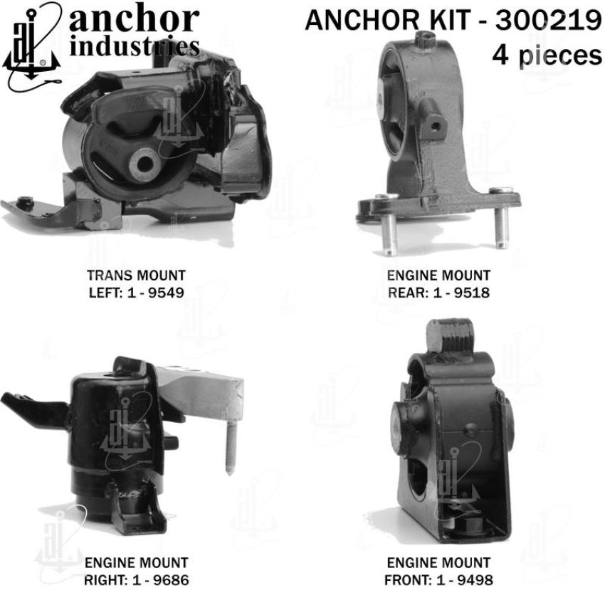 ANCHOR MOUNTS 300219 ENGINE MNT KIT