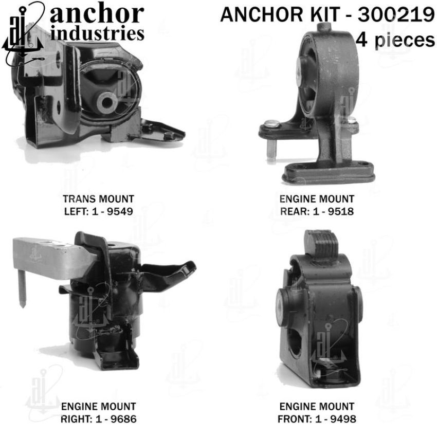 ANCHOR MOUNTS 300219 ENGINE MNT KIT