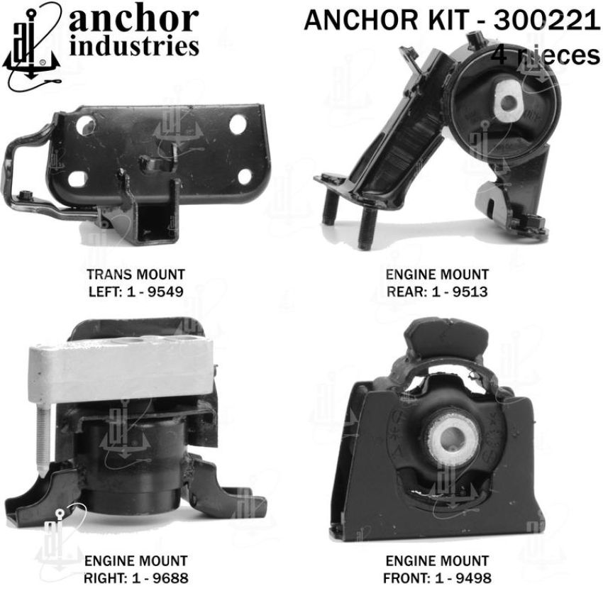 ANCHOR MOUNTS 300221 ENGINE MNT KIT