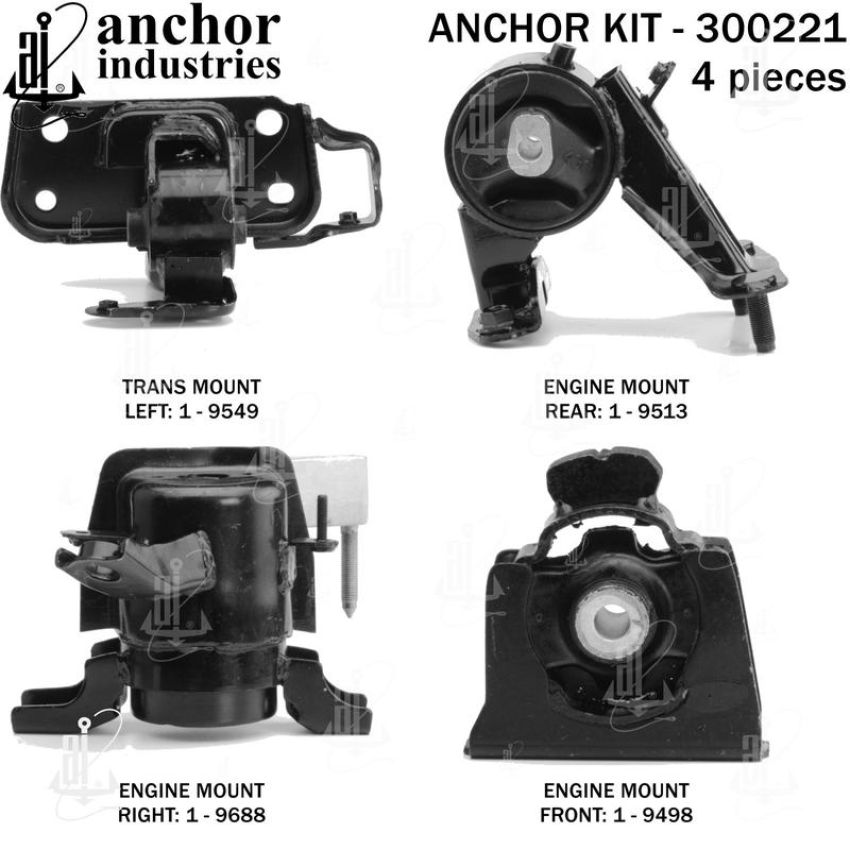 ANCHOR MOUNTS 300221 ENGINE MNT KIT