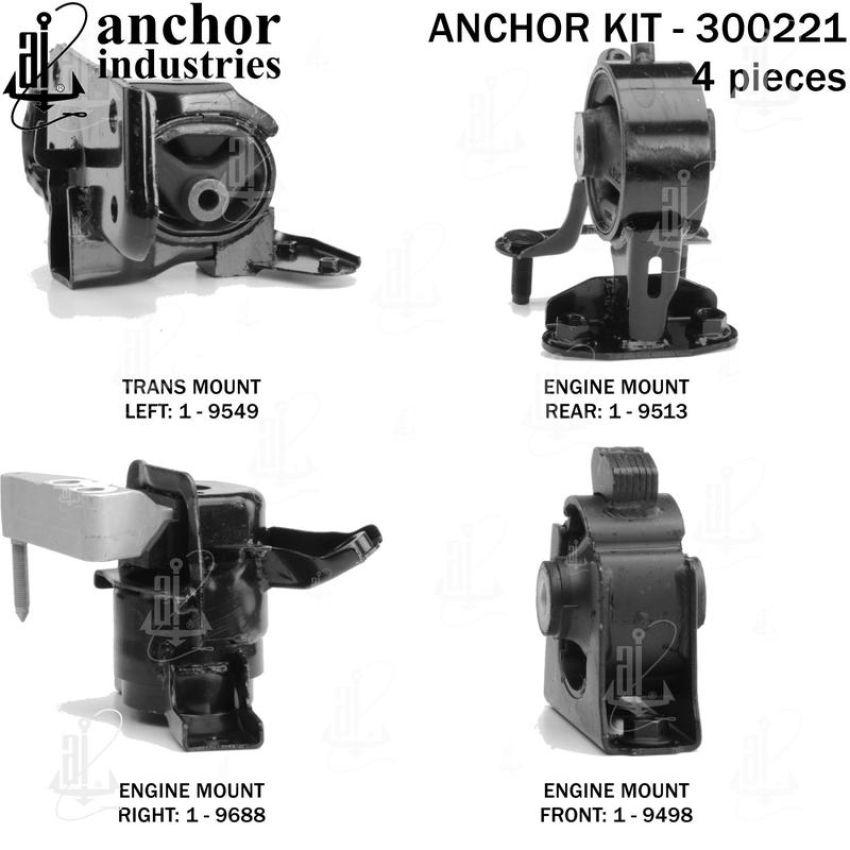 ANCHOR MOUNTS 300221 ENGINE MNT KIT