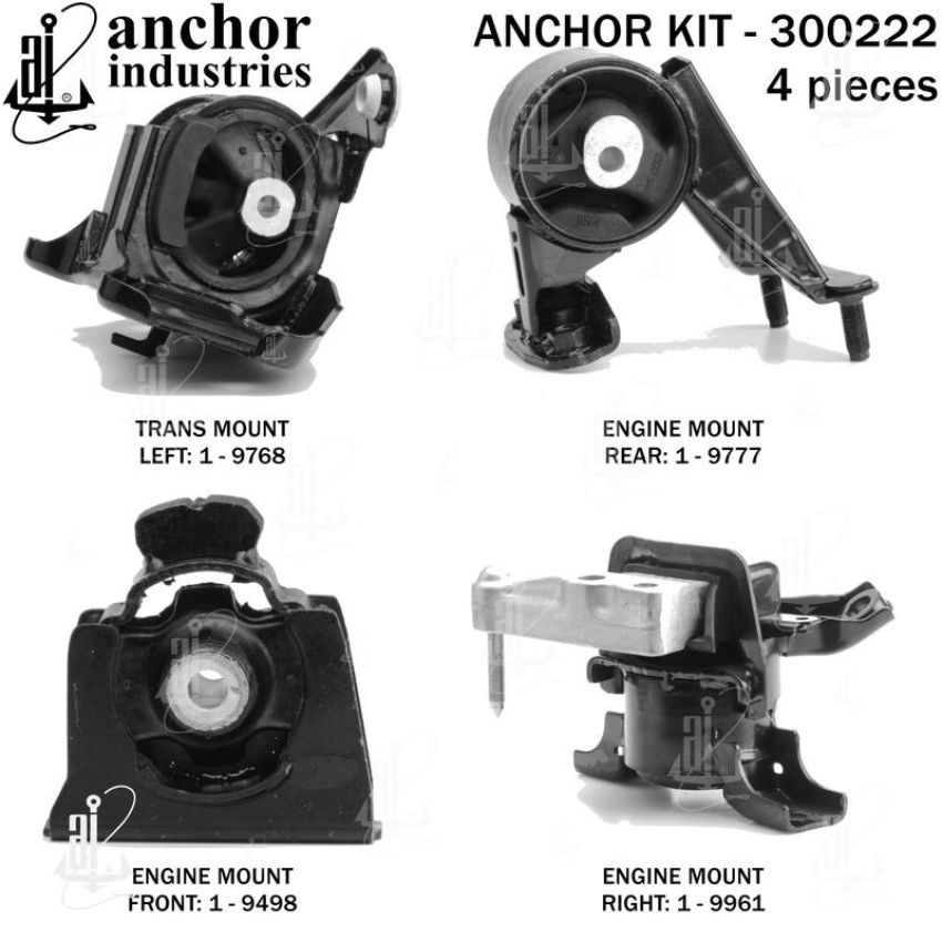 ANCHOR MOUNTS 300222 ENGINE MNT KIT