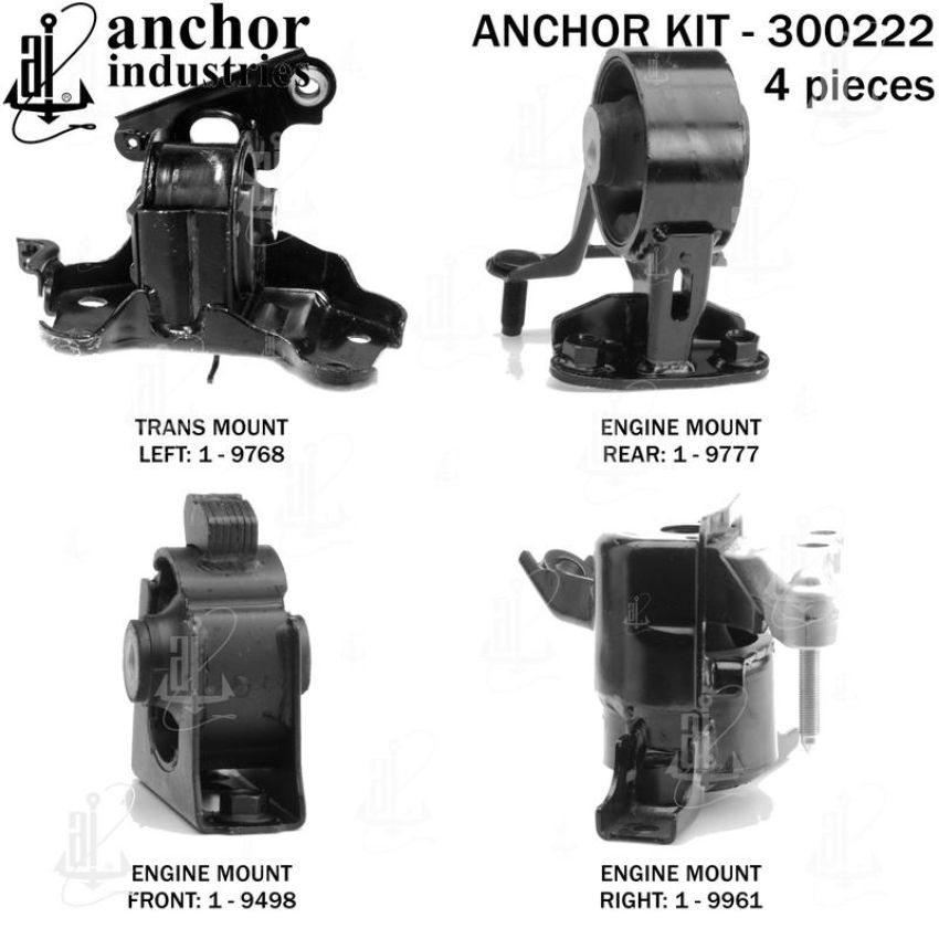 ANCHOR MOUNTS 300222 ENGINE MNT KIT