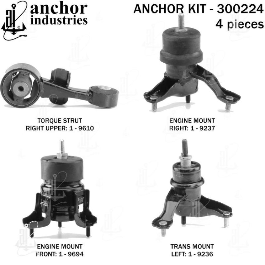 ANCHOR MOUNTS 300224 ENGINE MNT KIT