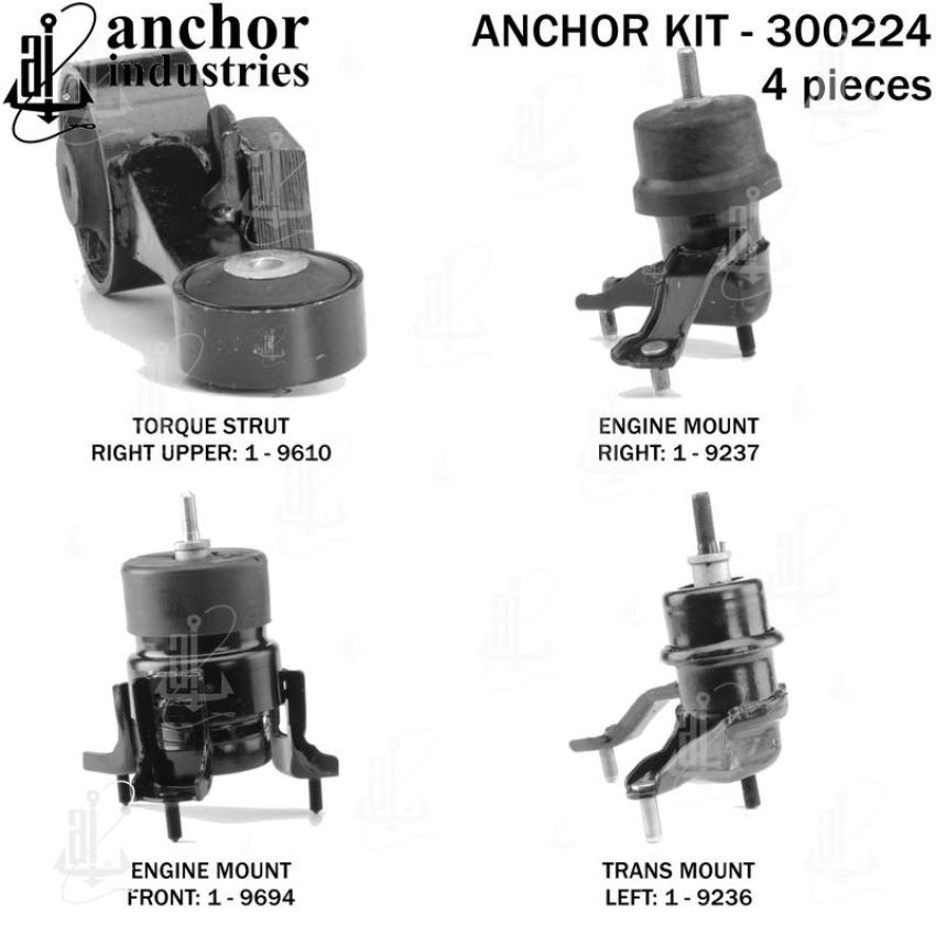 ANCHOR MOUNTS 300224 ENGINE MNT KIT